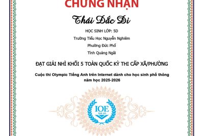 KẾT QUẢ HỘI THI IOE CẤP XÃ/PHƯỜNG